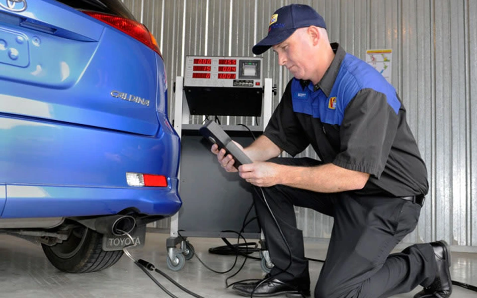 exhaust emissions in technical test