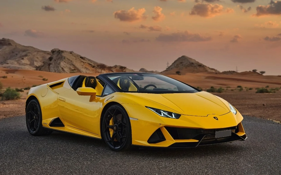 Lamborghini Huracán EVO is in list of Top 10 Luxury Sports Cars in Dubai