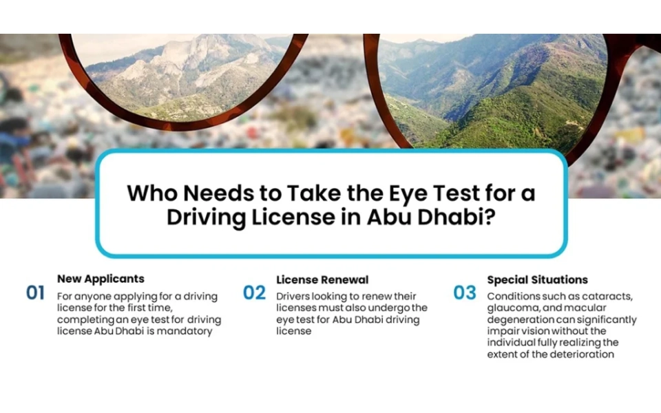 3 things to consider when taking an eye test for an Abu Dhabi driving license