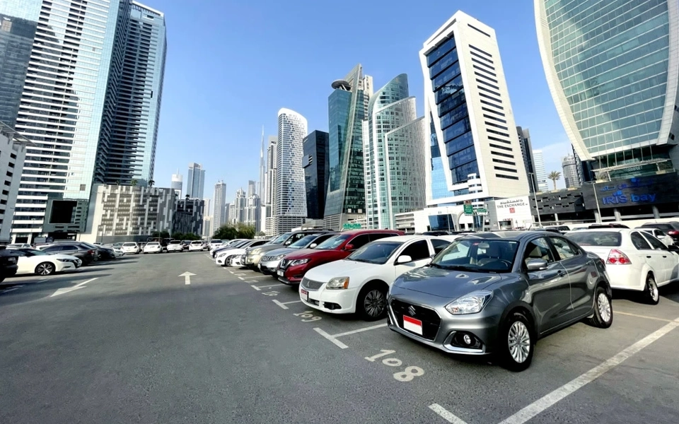 رسوم مواقف السيارات في المنطقة F الشهرية من هيئة الطرق والمواصلات