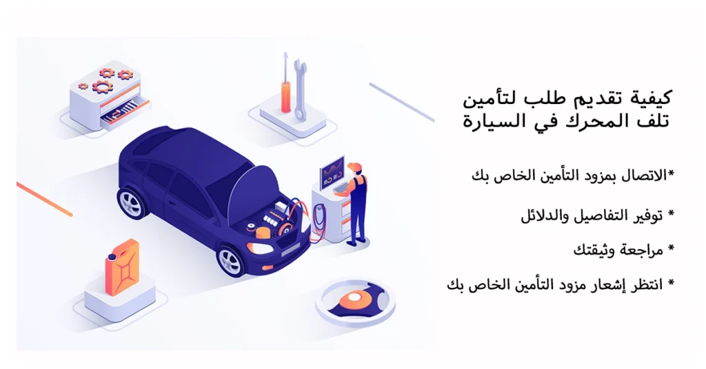 هل يغطي تأمين سيارتك أعطال المحرك وتقديم طلب لتأمين تلف المحرك في السيارة