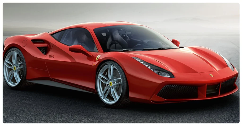 Top 10 Luxury Sports Cars in UAE- Ferrari 488 GTB