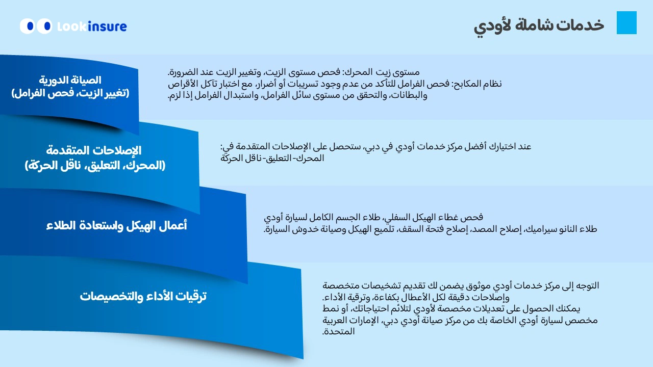 خدمات مراكز صيانة أودي
