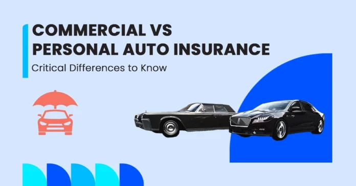 Difference between Commercial and Personal Auto Insurance Full Guide Featured Image