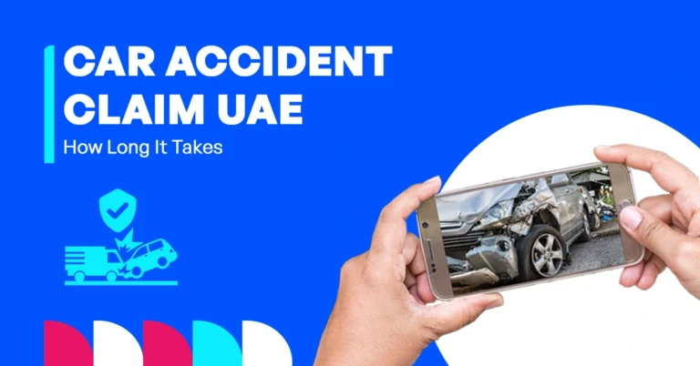 image showing the process and timeline of car accident insurance claims in the uae
