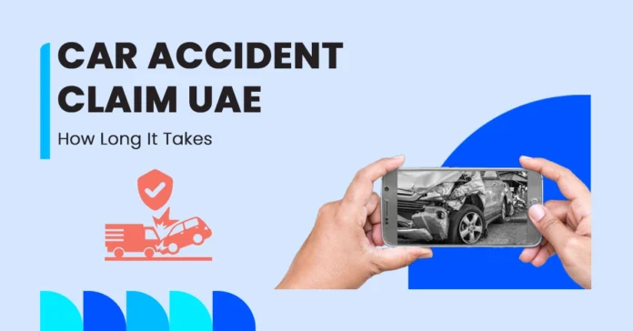 image showing the process and timeline of car accident insurance claims in the uae