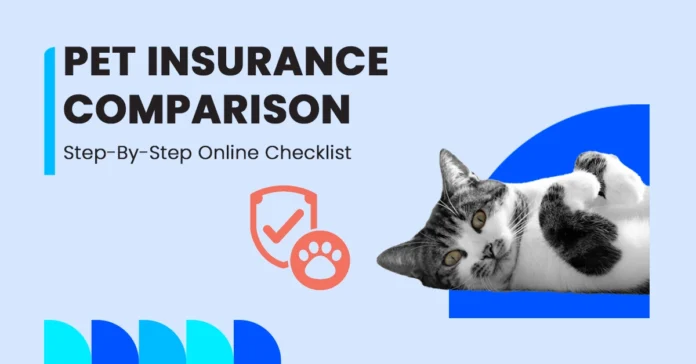 image showing step by step online pet insurance comparison