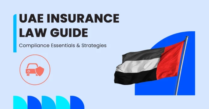 An image of the UAE flag illustrating the compliance principles and strategies of the UAE insurance law