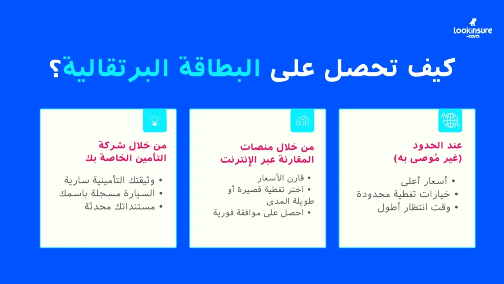 صورة توضح كيفية الحصول على البطاقة البرتقالية؟