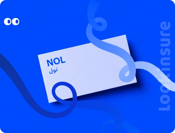 In the image, it shows an overview of the NOL Card and how it is used to access public transportation in Dubai, including metro, buses, and trams.