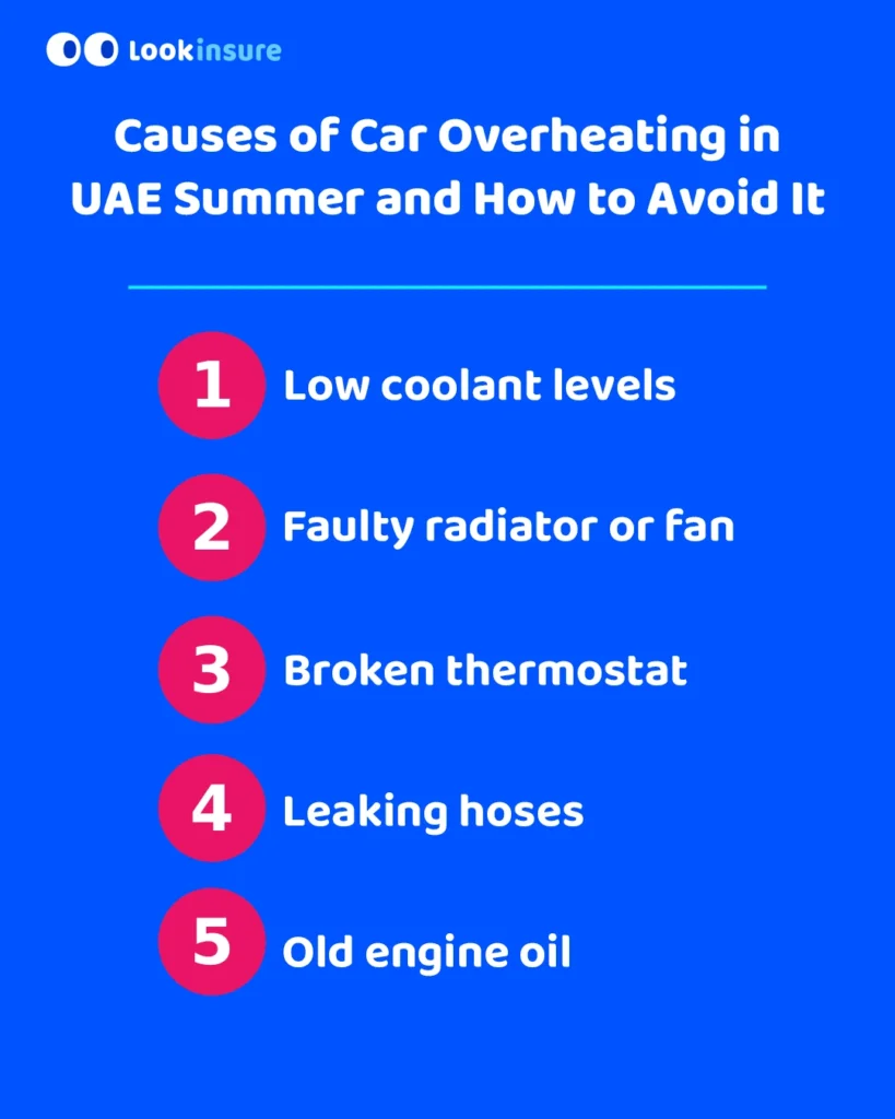 image showing Common Causes car overheating